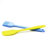 Colored Heat Resistant Oil Resistant Silicone Brush And Silicone Spatula